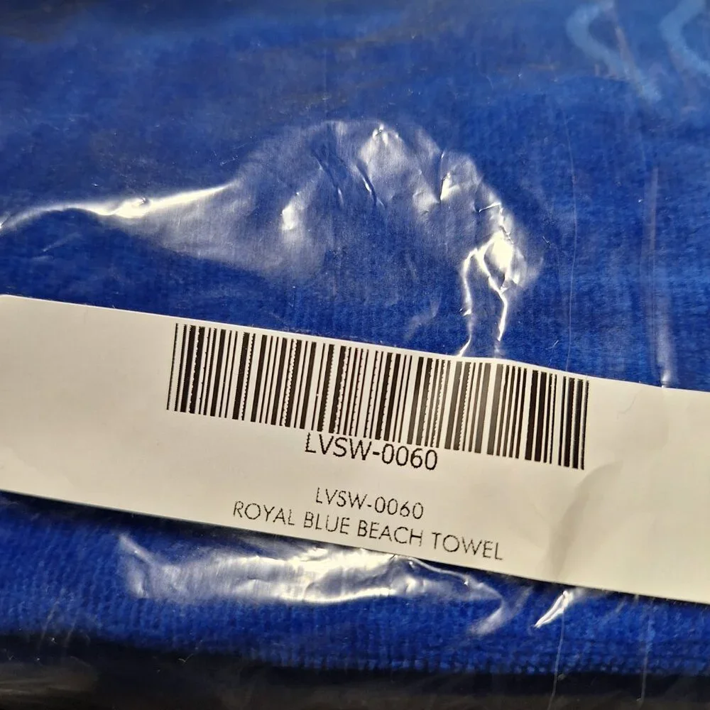 NWT Liquid IV Beach Towel Royal Blue